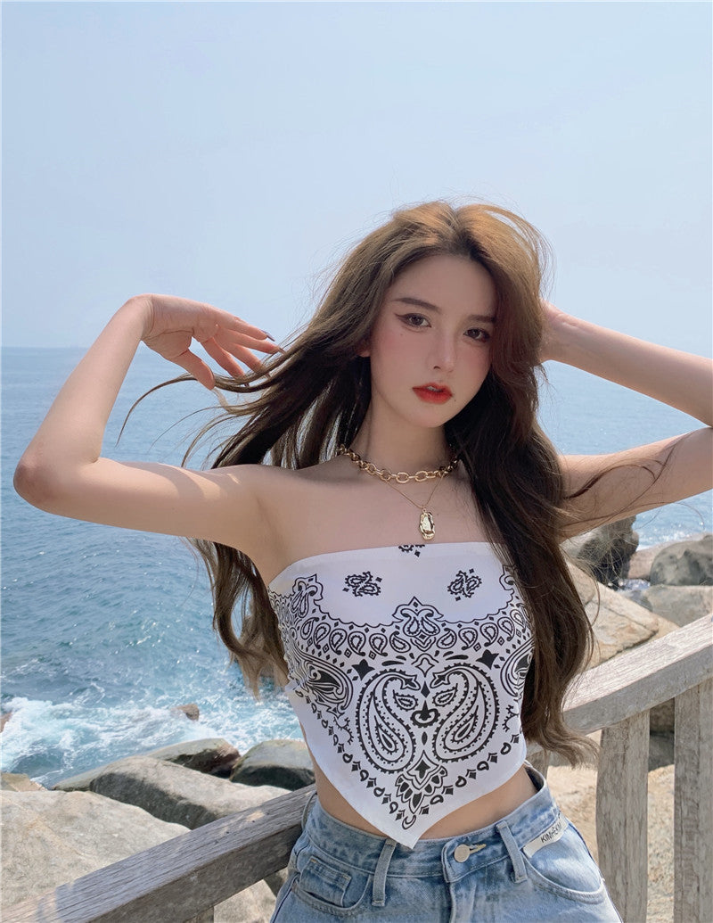 Sexy Small Bra Gathered Tube Top Ladies Strapless Underwear Braless Wrapped Chest