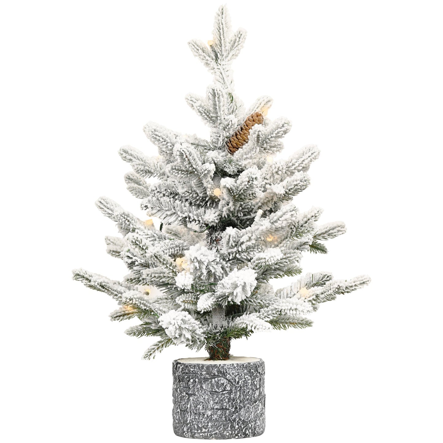 ⭐ “Premium Flocked Christmas Tree with Warm LED Lights – Realistic, Fluffy & Snow-Kissed (2ft–6ft)”