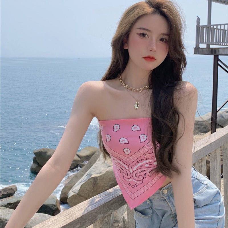 Sexy Small Bra Gathered Tube Top Ladies Strapless Underwear Braless Wrapped Chest