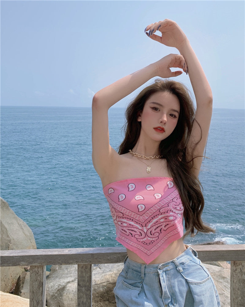 Sexy Small Bra Gathered Tube Top Ladies Strapless Underwear Braless Wrapped Chest