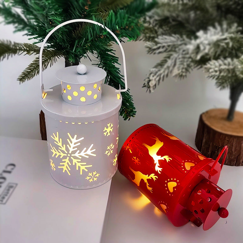Cozy Nordic Christmas LED Lantern Candle Light