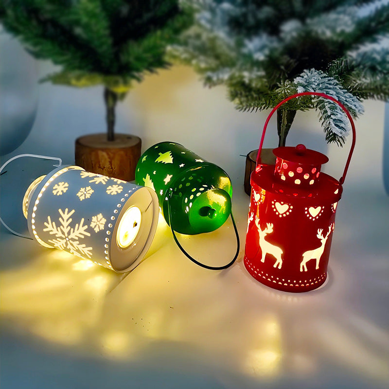Cozy Nordic Christmas LED Lantern Candle Light