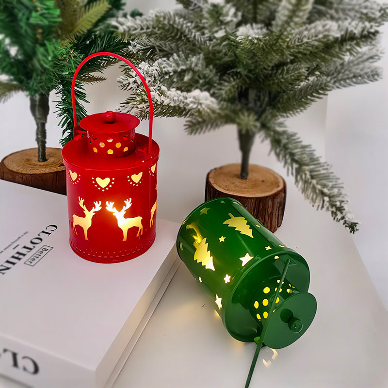Cozy Nordic Christmas LED Lantern Candle Light