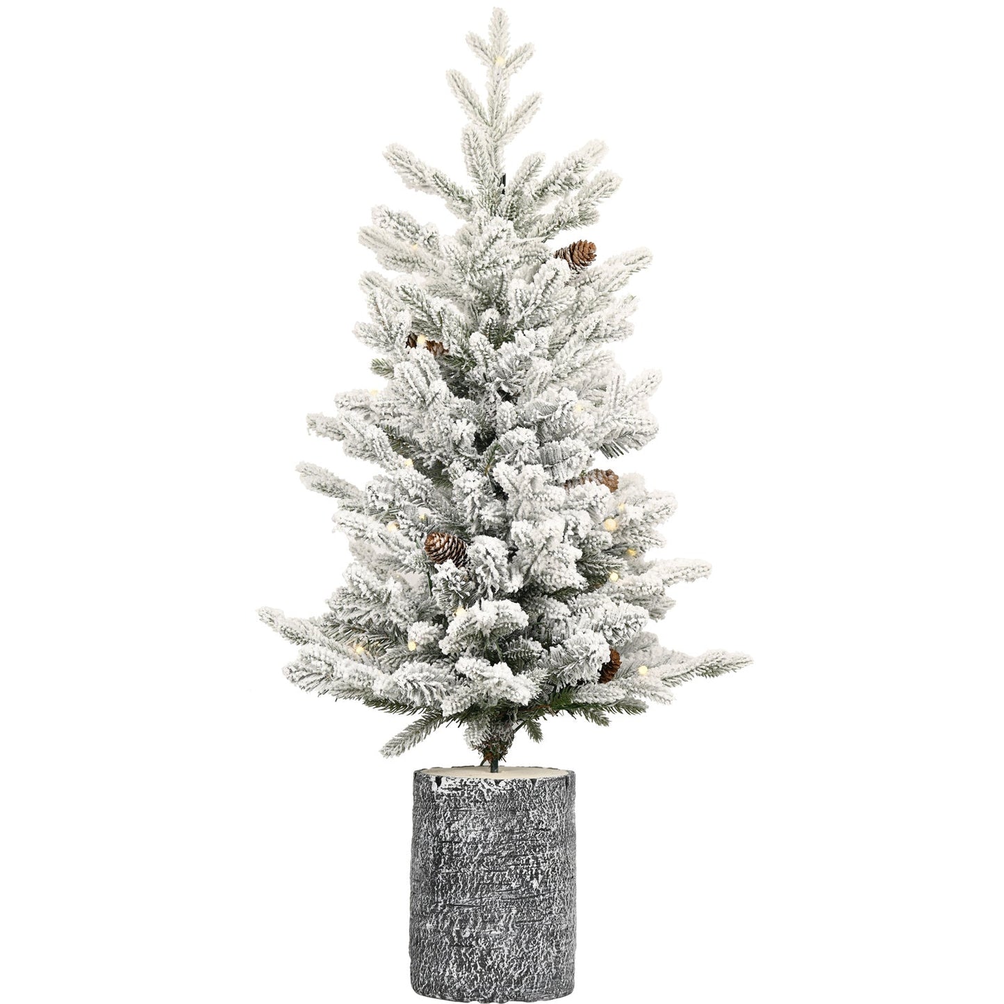 ⭐ “Premium Flocked Christmas Tree with Warm LED Lights – Realistic, Fluffy & Snow-Kissed (2ft–6ft)”
