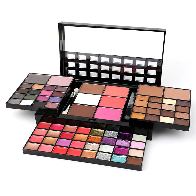 74-Color Makeup Set with Lip Gloss, Blush & Eyeshadow