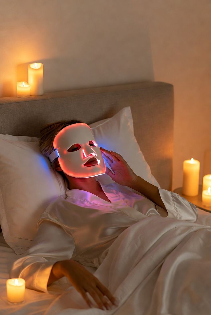 BaskBelle LumiGlow LED Light Therapy Face Mask
