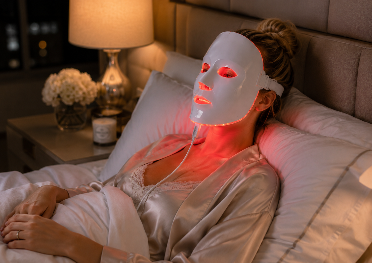 BaskBelle LumiGlow LED Light Therapy Face Mask