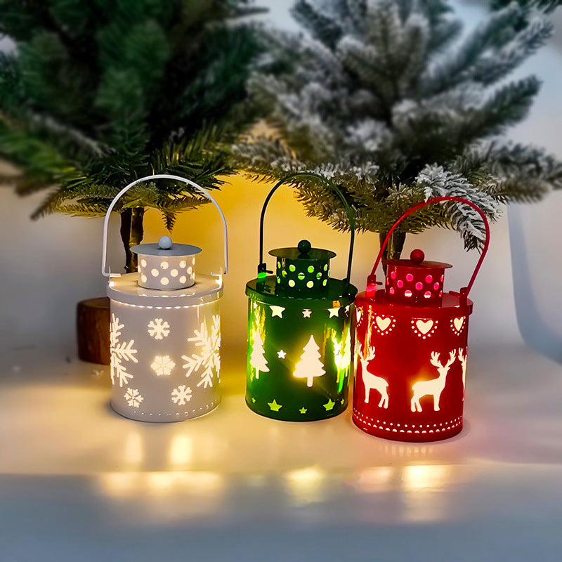 Cozy Nordic Christmas LED Lantern Candle Light