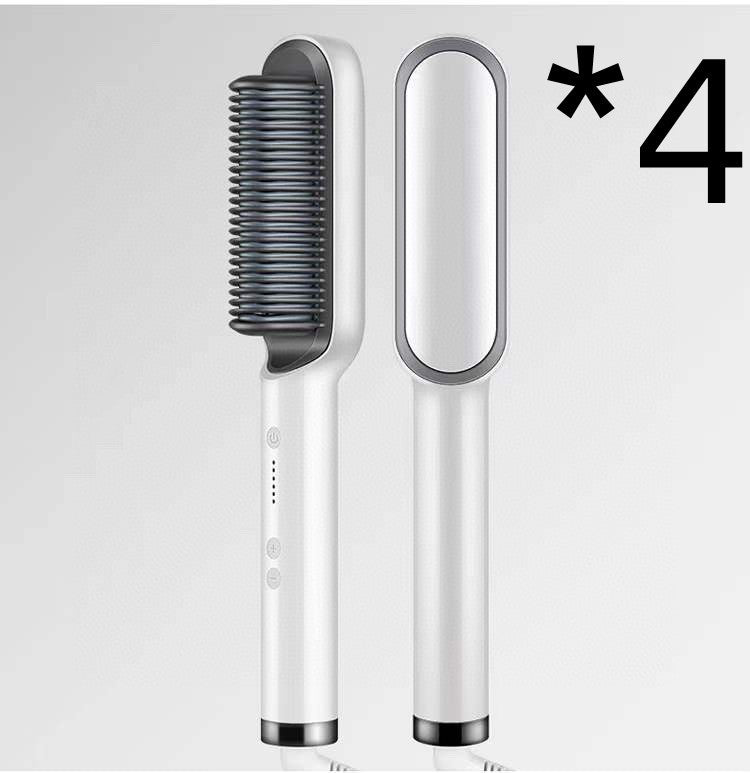 2-in-1 Hair Straightener & Curler Hot Comb Ion Brush